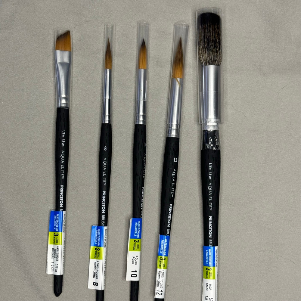 Winsor & Newton Cotman Watercolor Paint + Princeton Aqua Elite Brush Lot – NEW - Picture 4 of 11
